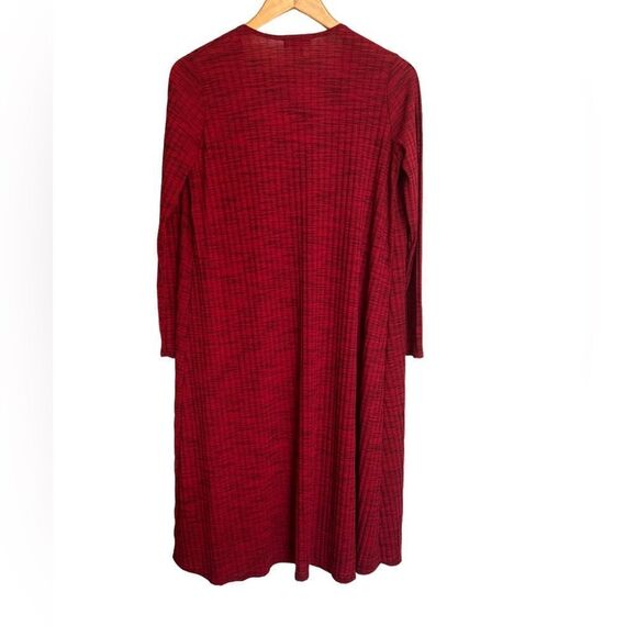 LuLaRoe Sarah Cardigan Duster Red Size Small - Picture 2 of 5